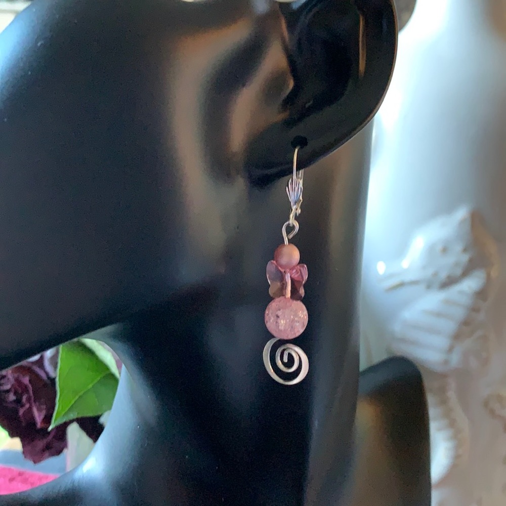 Swarovski Crystal and Silver Earrings